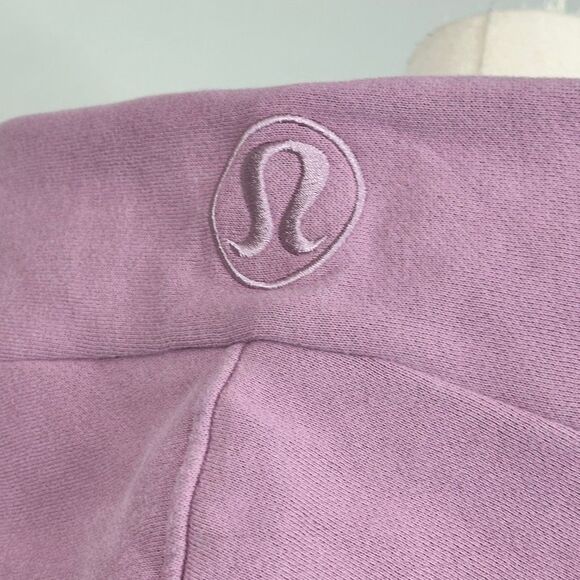 Lululemon Scuba Oversized Funnel Neck Side-Slit Hoodie M/L Athleisure Cozy Mauve - Picture 13 of 16